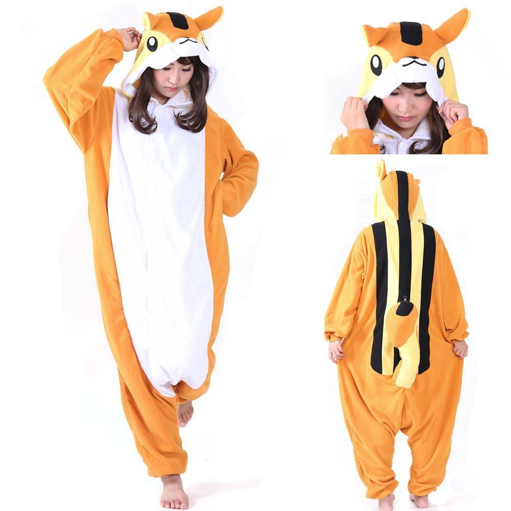 Adult Squirrel Kigurumi Animal Onesies Pajamas Animal costume - Pajamasbuy