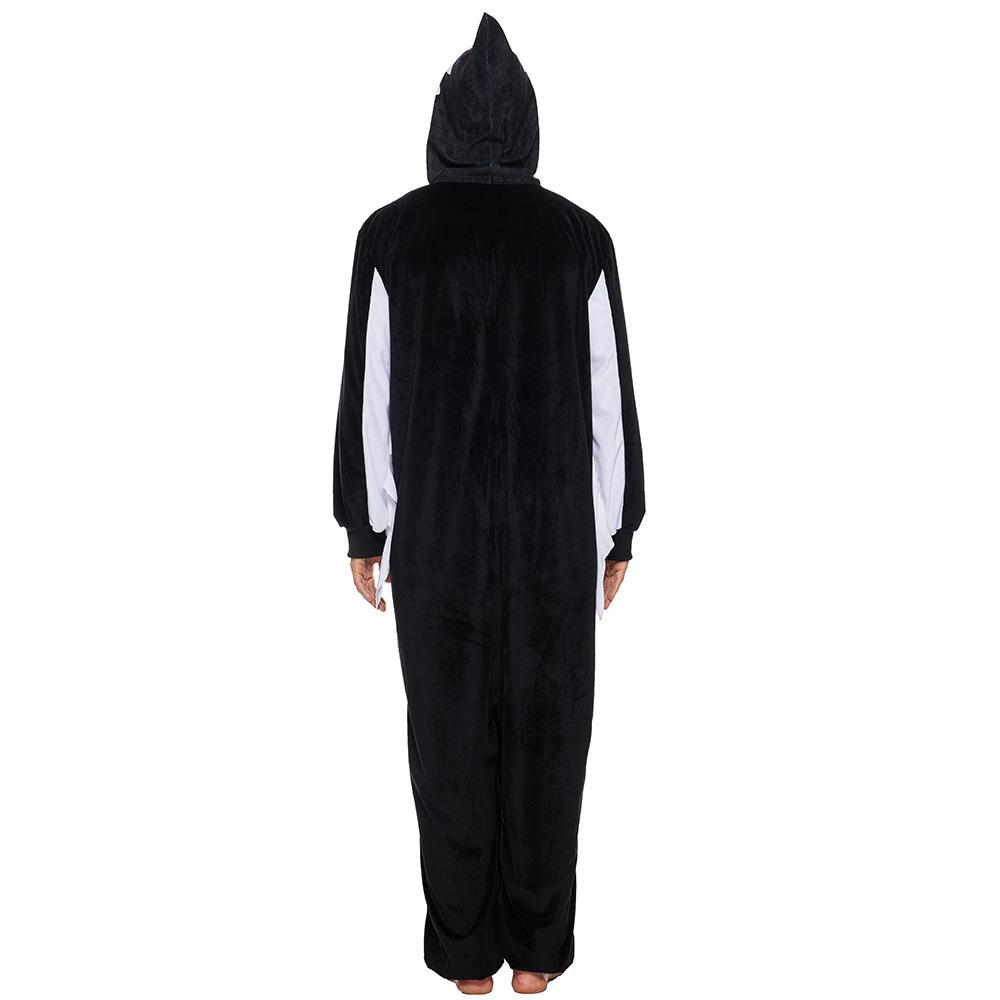 BuyAdult White Haunt Fluffy Hooded Pajamas Halloween Horror Role Play Costume Now Cheaper With 3 - 5 Days Ship - PajamasBuy