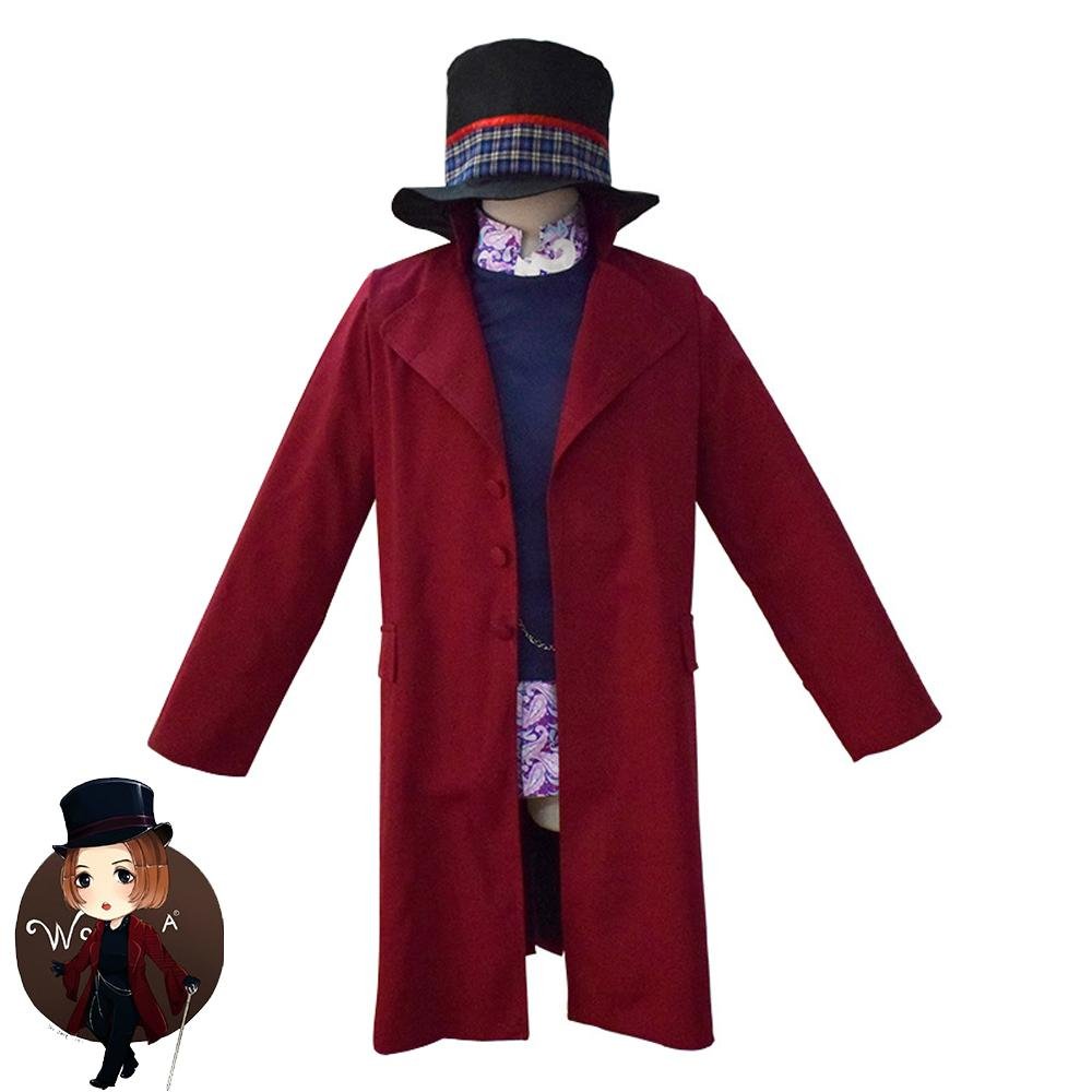 BuyAdult Willy Wonka Charlie and the Chocolate Factory Johnny Depp Cosplay Suit Costume women men Now Cheaper With 3 - 5 Days Ship - PajamasBuy