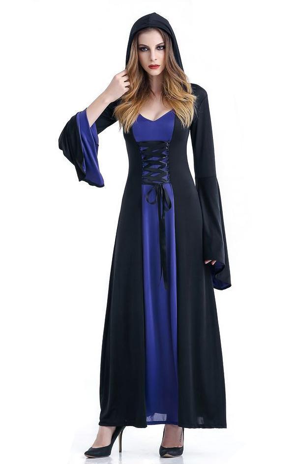 BuyAdult Women Halloween Demon Hooded Witch Costume Partywear Cosplay Now Cheaper With 3 - 5 Days Ship - PajamasBuy