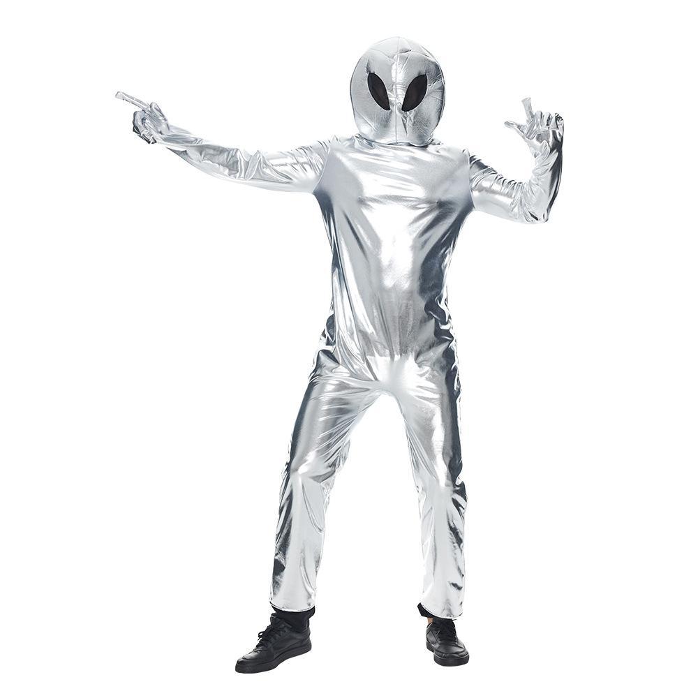 Alien Funny UFO Astronaut Cosplay Costume Outfits Halloween Carnival Suit - Pajamasbuy