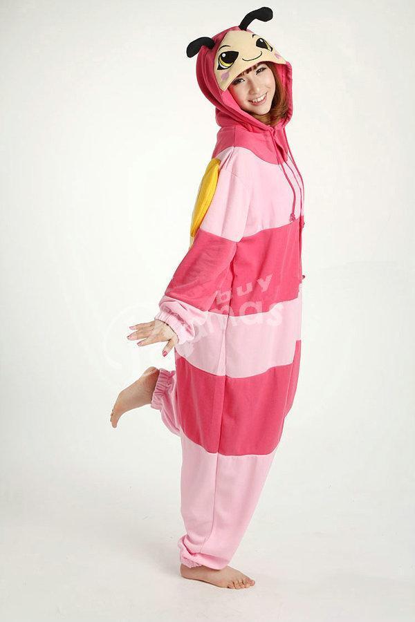 BuyAnimal Adult Pink Bee Onesies kigurumi Costume Pajamas Now Cheaper With 3 - 5 Days Ship - PajamasBuy