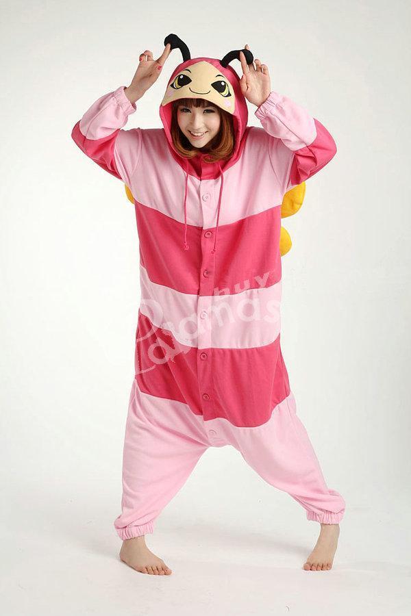 BuyAnimal Adult Pink Bee Onesies kigurumi Costume Pajamas Now Cheaper With 3 - 5 Days Ship - PajamasBuy