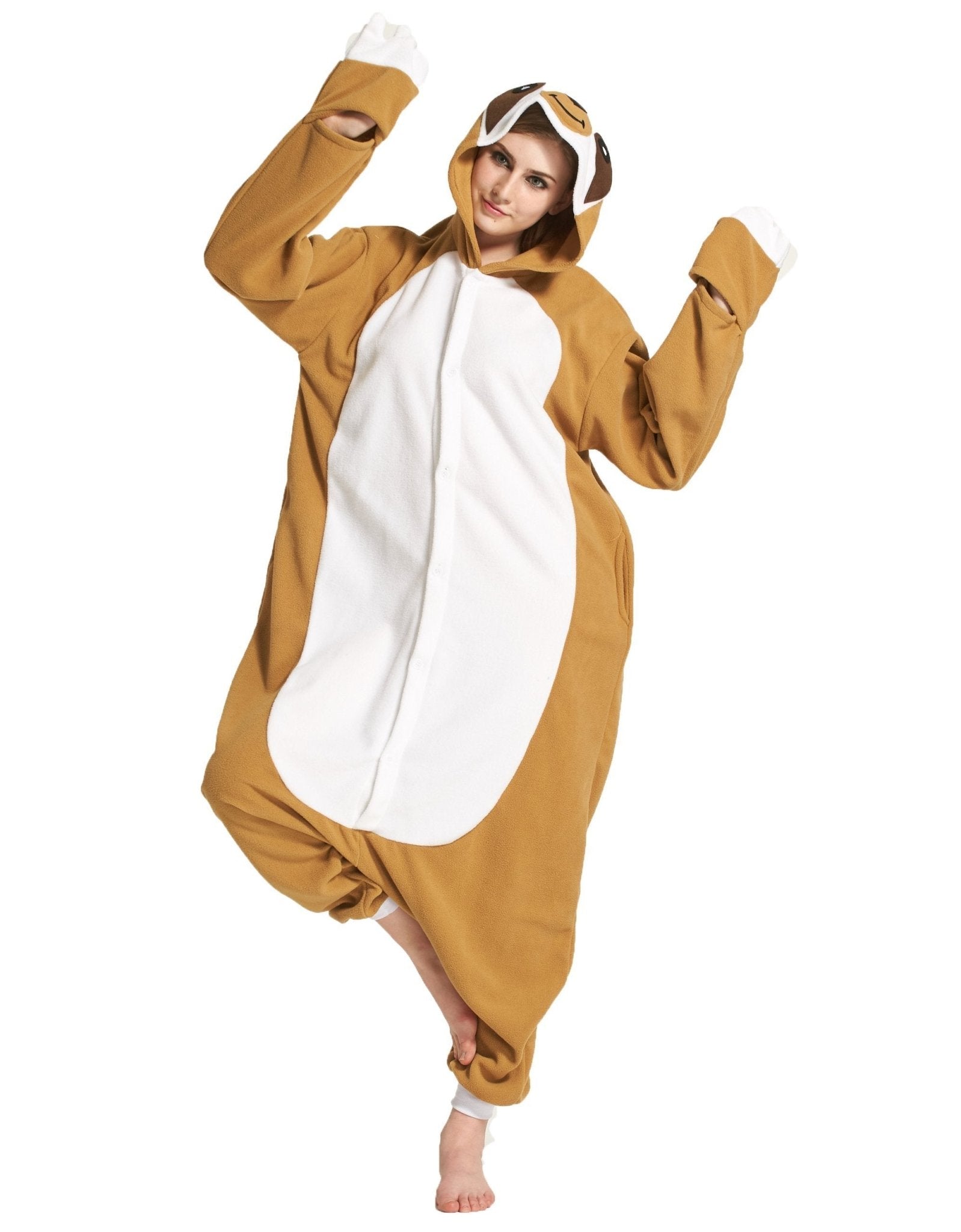 BuyAnimal Adult Sloth Onesies Hoodie kigurumi Costume Pajamas Now Cheaper With 3 - 5 Days Ship - PajamasBuy