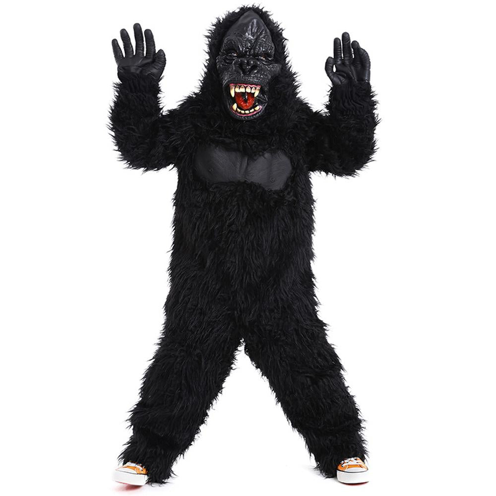 BuyAnimal party play King Kong Suffed Gorilla Costume for Kids Now Cheaper With 3 - 5 Days Ship - PajamasBuy