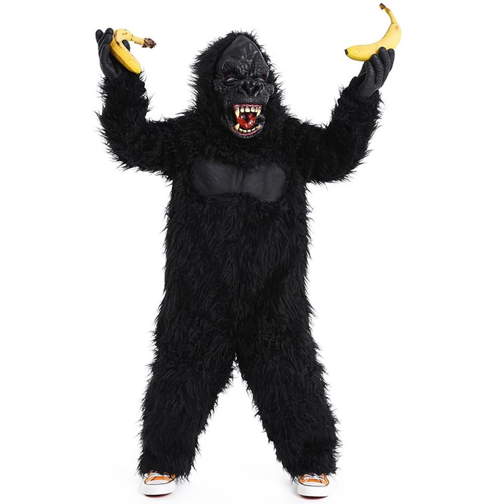 BuyAnimal party play King Kong Suffed Gorilla Costume for Kids Now Cheaper With 3 - 5 Days Ship - PajamasBuy