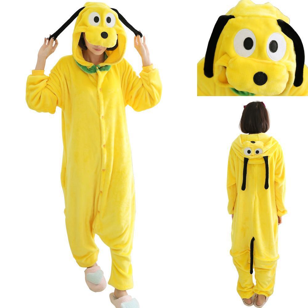 BuyAnimal Pluto Dog Onesie Adult Kigurumi Hoodie Costume Pajamas Now Cheaper With 3 - 5 Days Ship - PajamasBuy