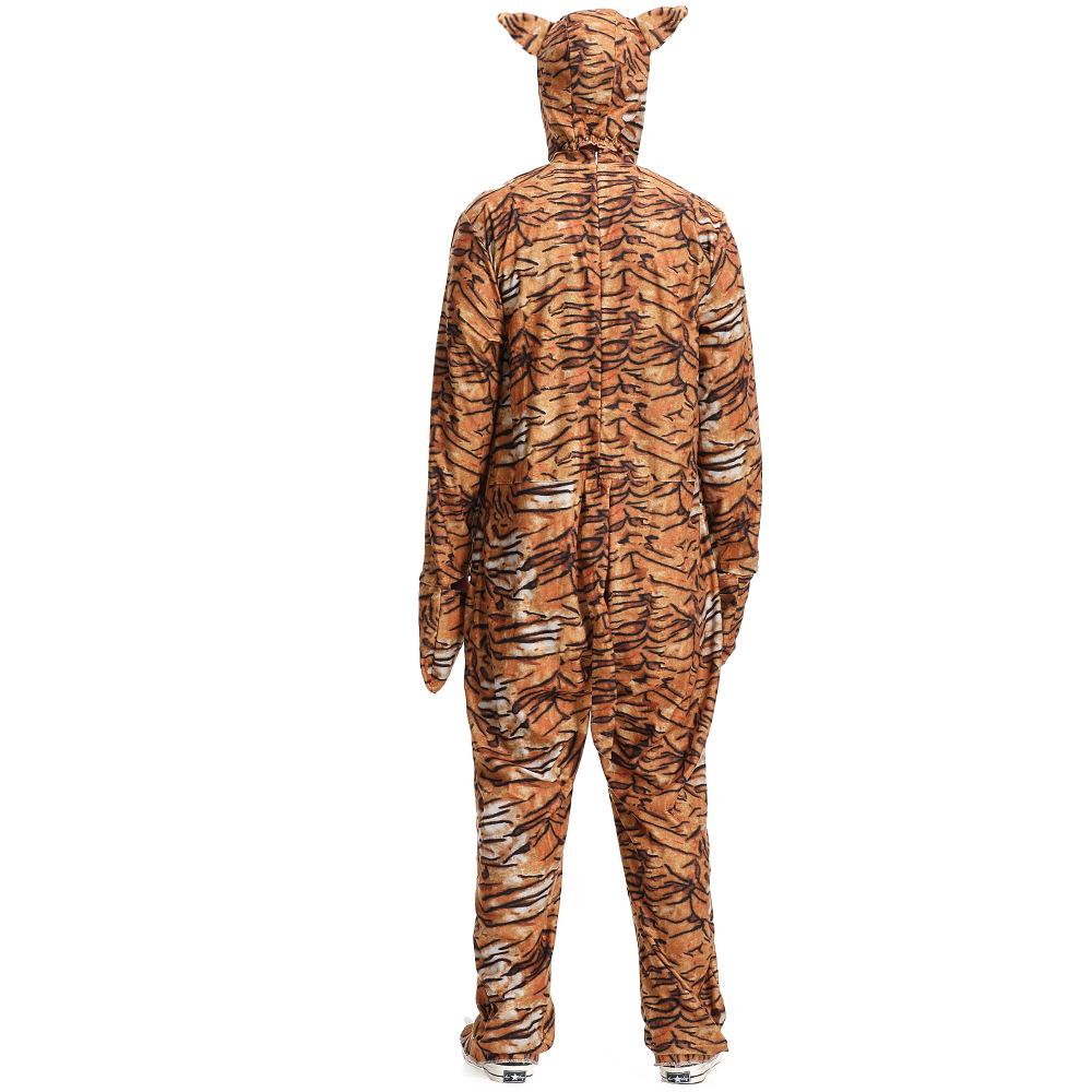 BuyAnimal Tiger Adult Jumpsuit Cosplay Costume Outfits Carnival Suit Now Cheaper With 3 - 5 Days Ship - PajamasBuy