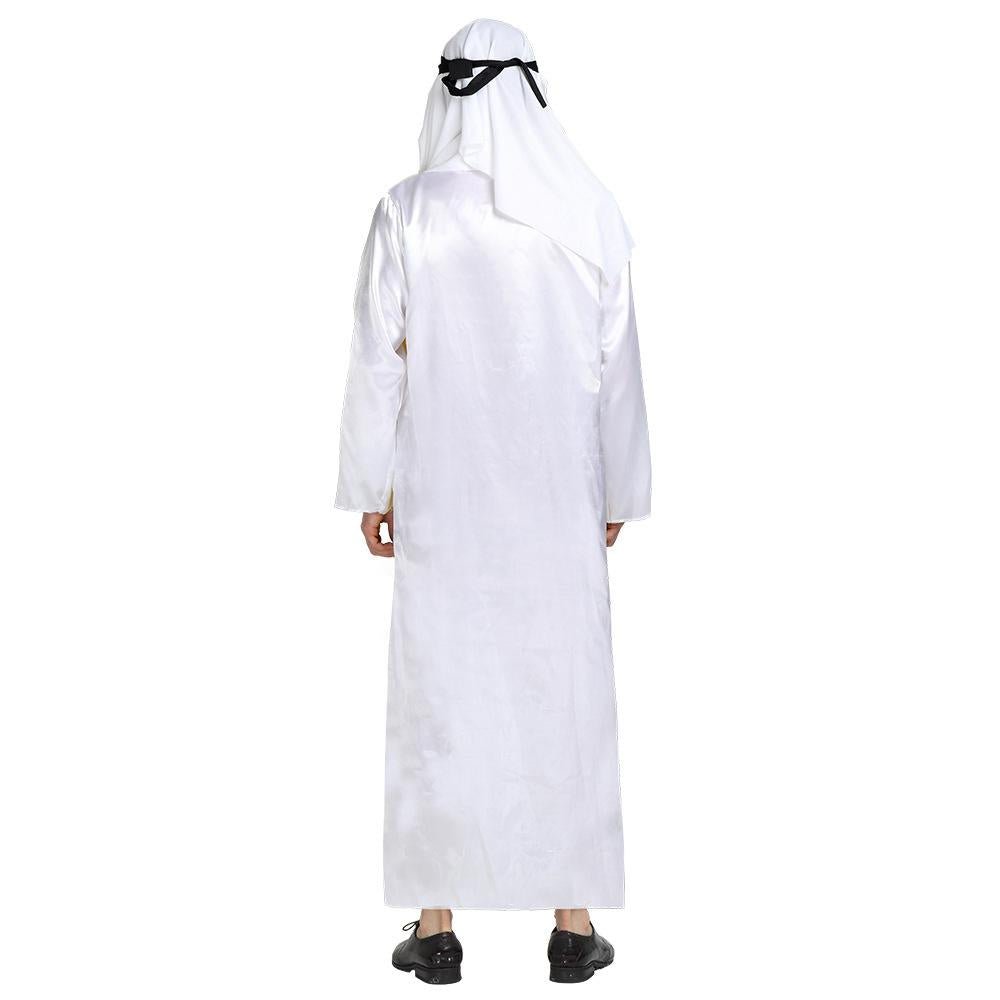 BuyArab sheik Prince masquerade male pure white Middle East Dubai clothes Now Cheaper With 3 - 5 Days Ship - PajamasBuy