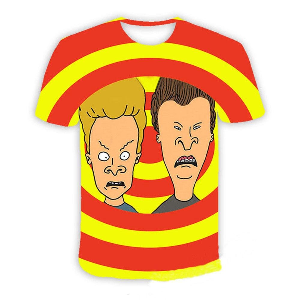 BuyBeavis and butthead costumes round neck short sleeve men's 3D T - shirt Now Cheaper With 3 - 5 Days Ship - PajamasBuy