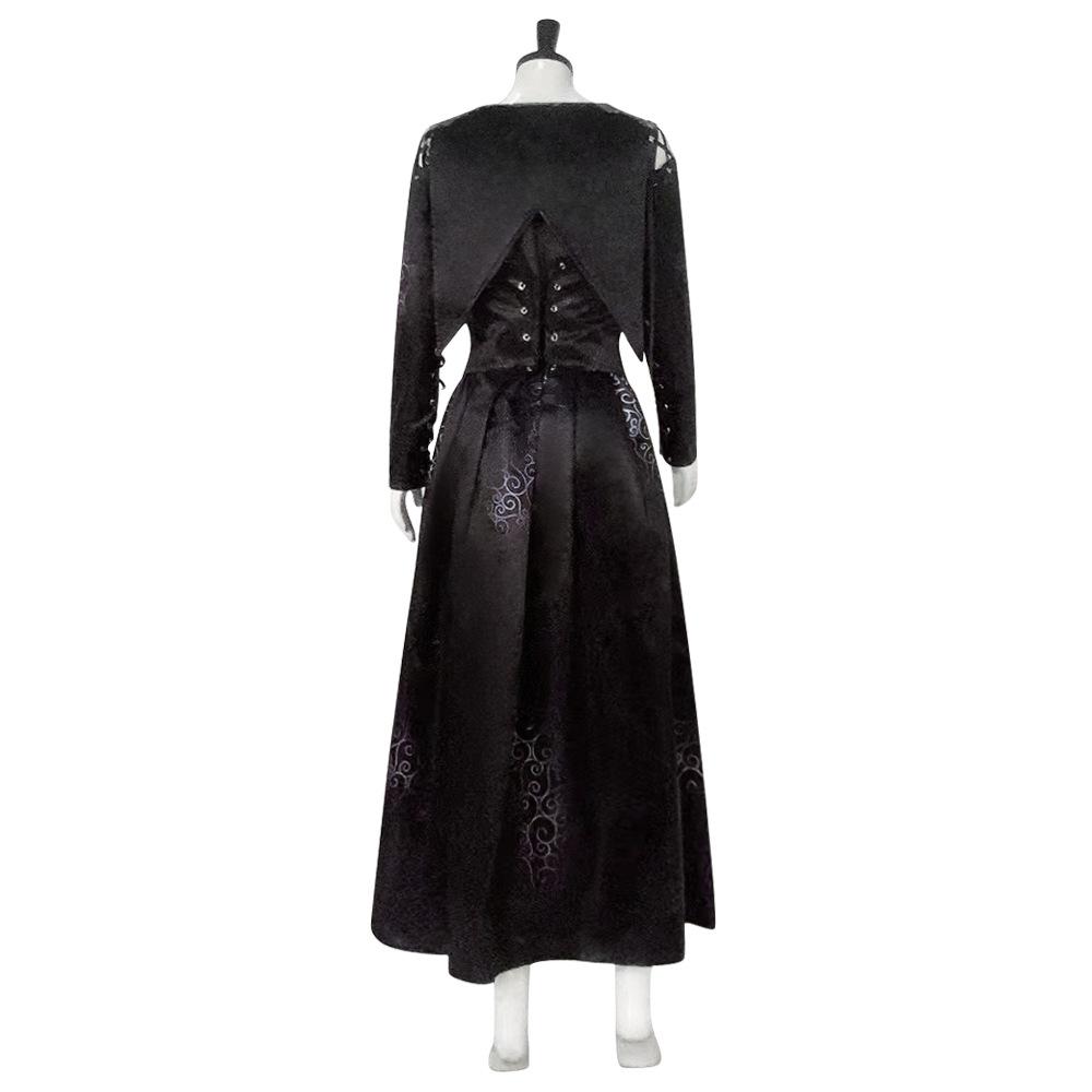 BuyBellatrix Lestrange Satin Dress Halloween Cosplay Costume Now Cheaper With 3 - 5 Days Ship - PajamasBuy