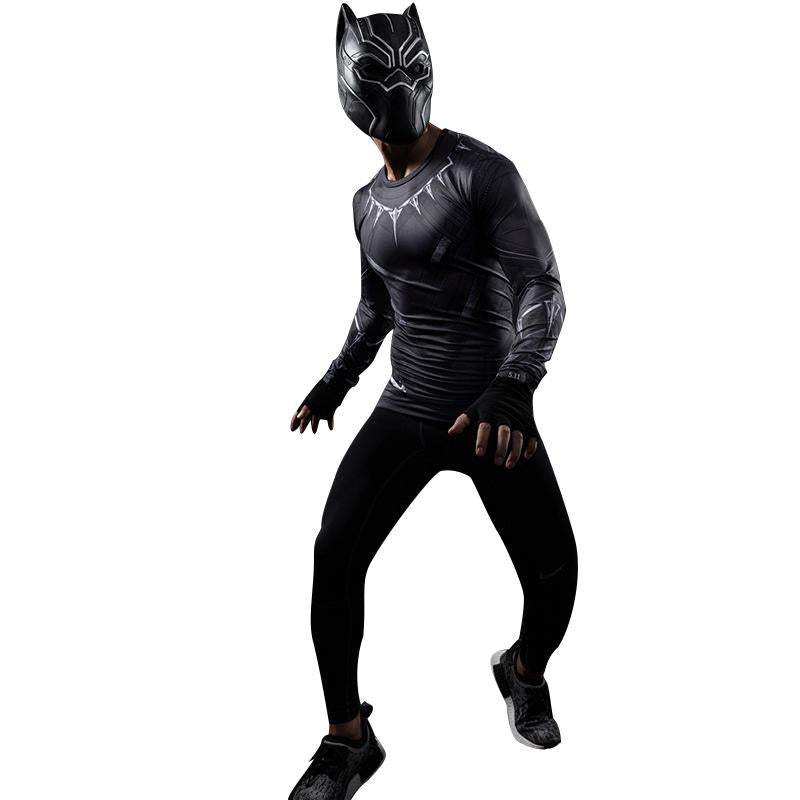 BuyBlack Panther Superhero Sport Men T - shirts Long Sleeve Tee Now Cheaper With 3 - 5 Days Ship - PajamasBuy