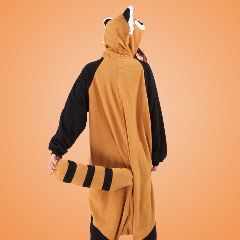 BuyBlack Racoon Onesies Hoodie Kigurumi Costume Pajamas Now Cheaper With 3 - 5 Days Ship - PajamasBuy