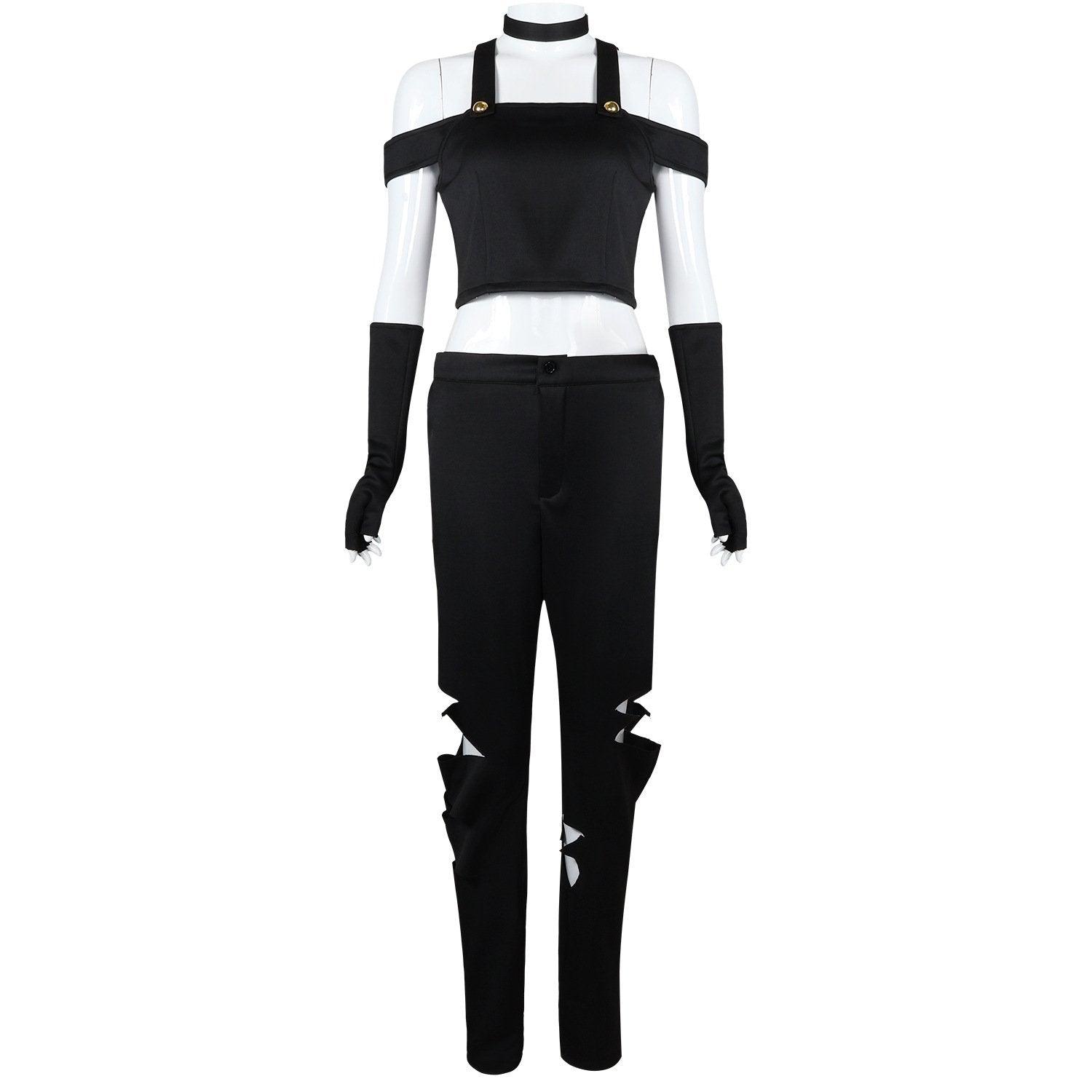 Black White Hazbin Hotel Adult Cosplay Costume Outfits Halloween Carnival Suit - Pajamasbuy