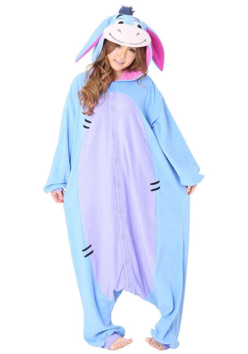 Blue Eeyore Donkey Kigurumi Onesies Pajamas Animal Costume - Pajamasbuy