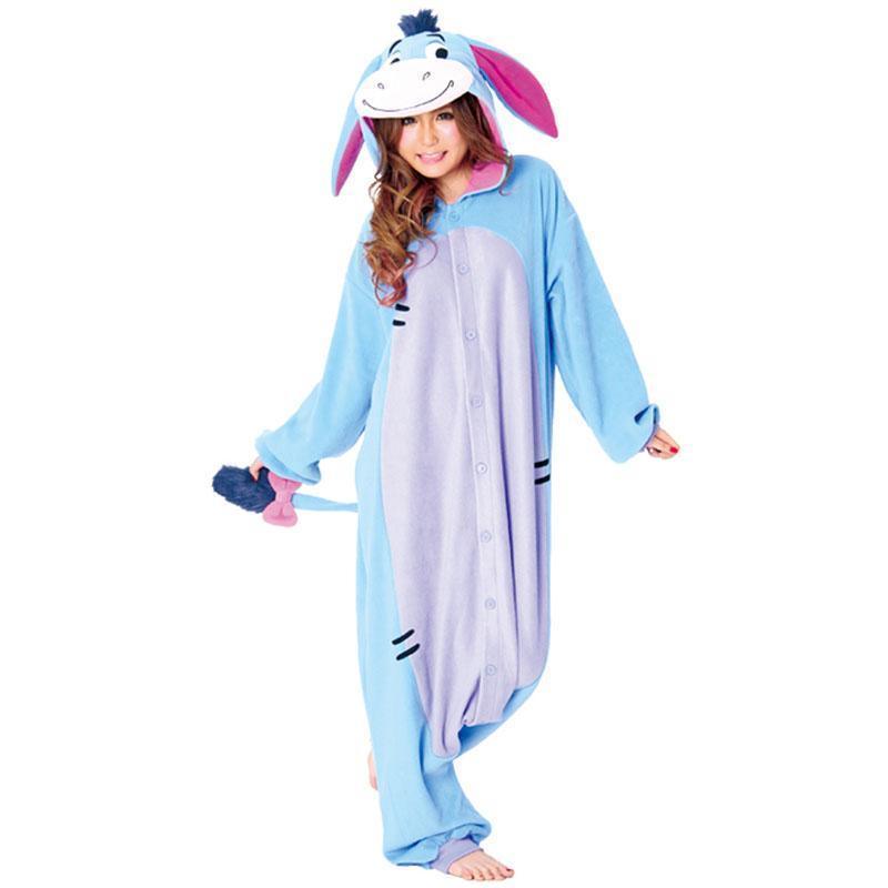 Blue Eeyore Donkey Kigurumi Onesies Pajamas Animal Costume - Pajamasbuy