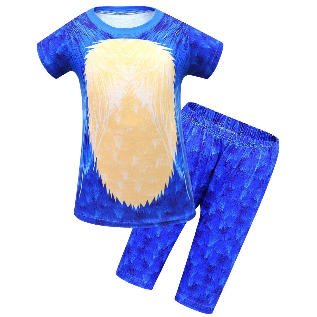 BuyBoys Short sleeve Cartoon Pants Set Sonic the Hedgehog Print costumes Set Now Cheaper With 3 - 5 Days Ship - PajamasBuy