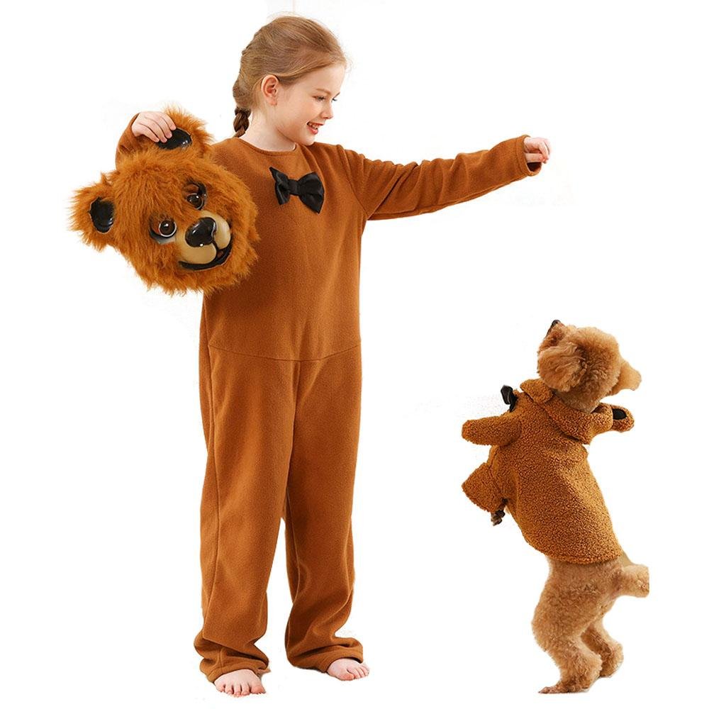 BuyBrown Bear animal furry costume Children's Day Matching Pets Party Halloween Now Cheaper With 3 - 5 Days Ship - PajamasBuy