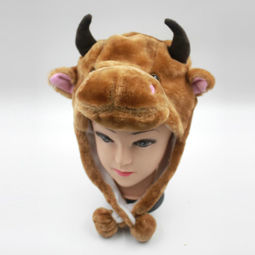 Bull Animal Hat Warm Cap - Pajamasbuy