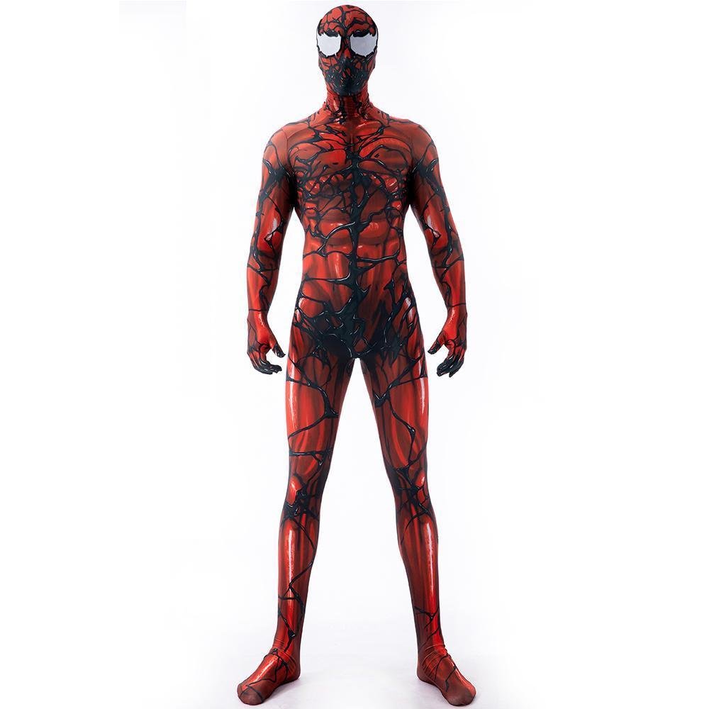 BuyCarnage Red Rubies Venom Spider - Man Costume Cosplay Jumpsuit Superhero Bodysuit Halloween Suit Zentai For Adult Kids Now Cheaper With 3 - 5 Days Ship - PajamasBuy