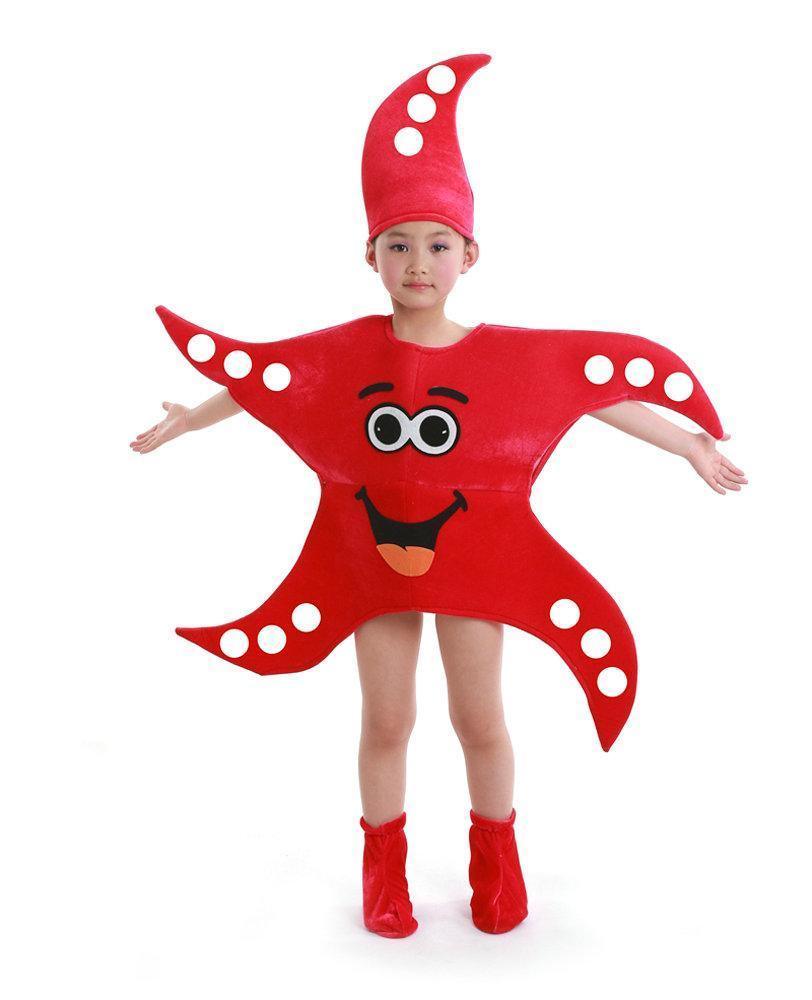 Cartoon Starfish Octopus Children Kids Gift Kigurumi Costume - Pajamasbuy