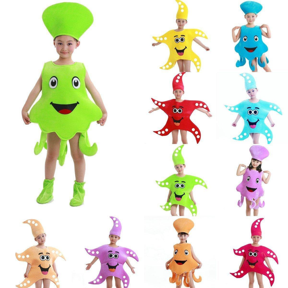 Cartoon Starfish Octopus Children Kids Gift Kigurumi Costume - Pajamasbuy