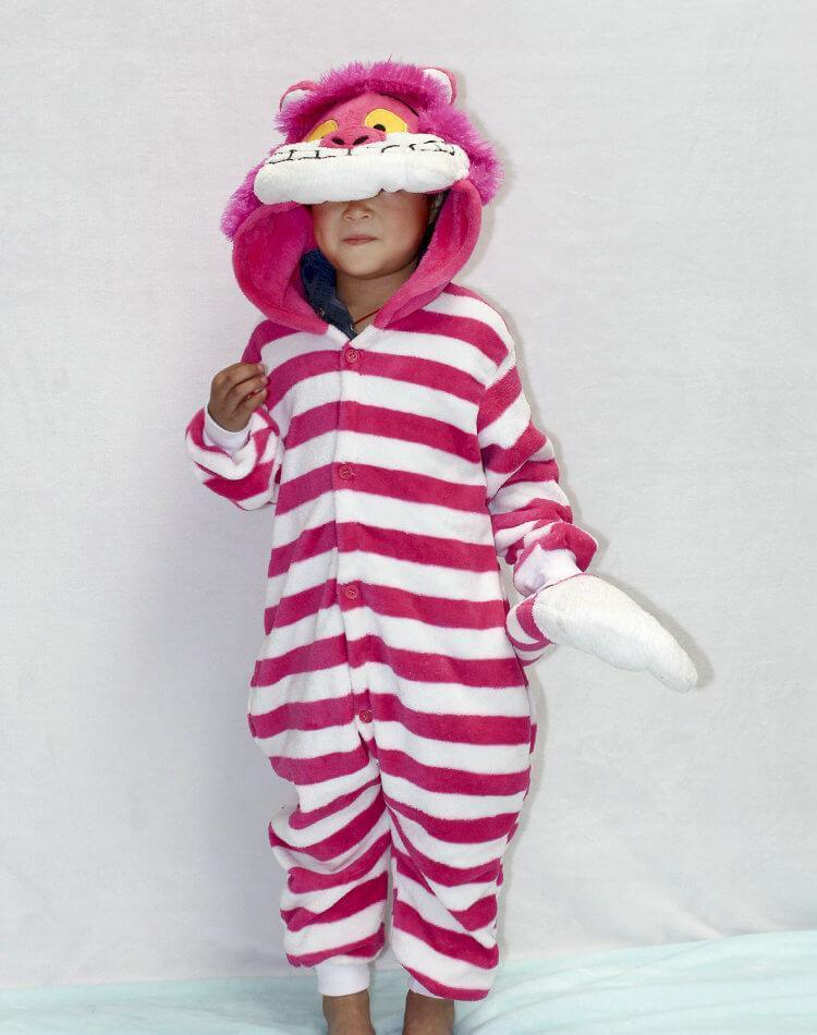 BuyCheshire Cat Kids Onesies Hoodie Pajamas Kigurumi Costume Now Cheaper With 3 - 5 Days Ship - PajamasBuy