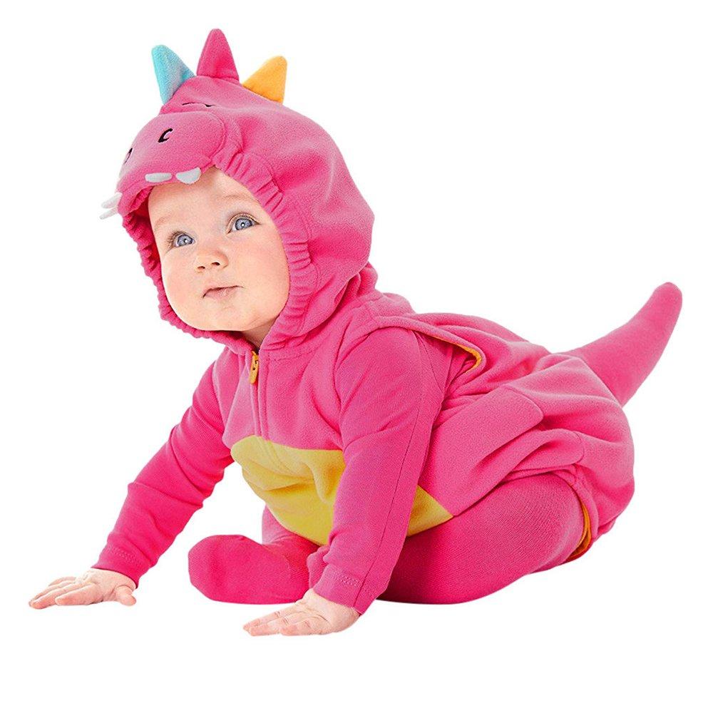 BuyChildren's Costume Cute Dinosaur Rose Red Shape One - piece Romper Now Cheaper With 3 - 5 Days Ship - PajamasBuy