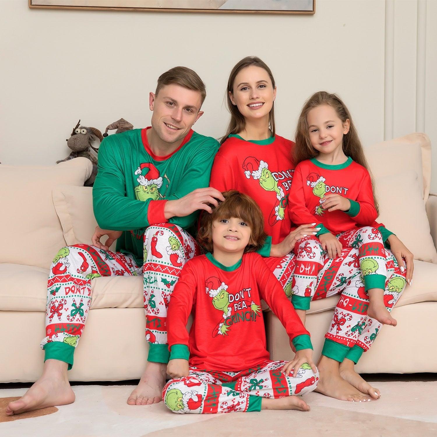 Christmas Monster Animation Family Couples Matching Pajamas Party Sets - Pajamasbuy