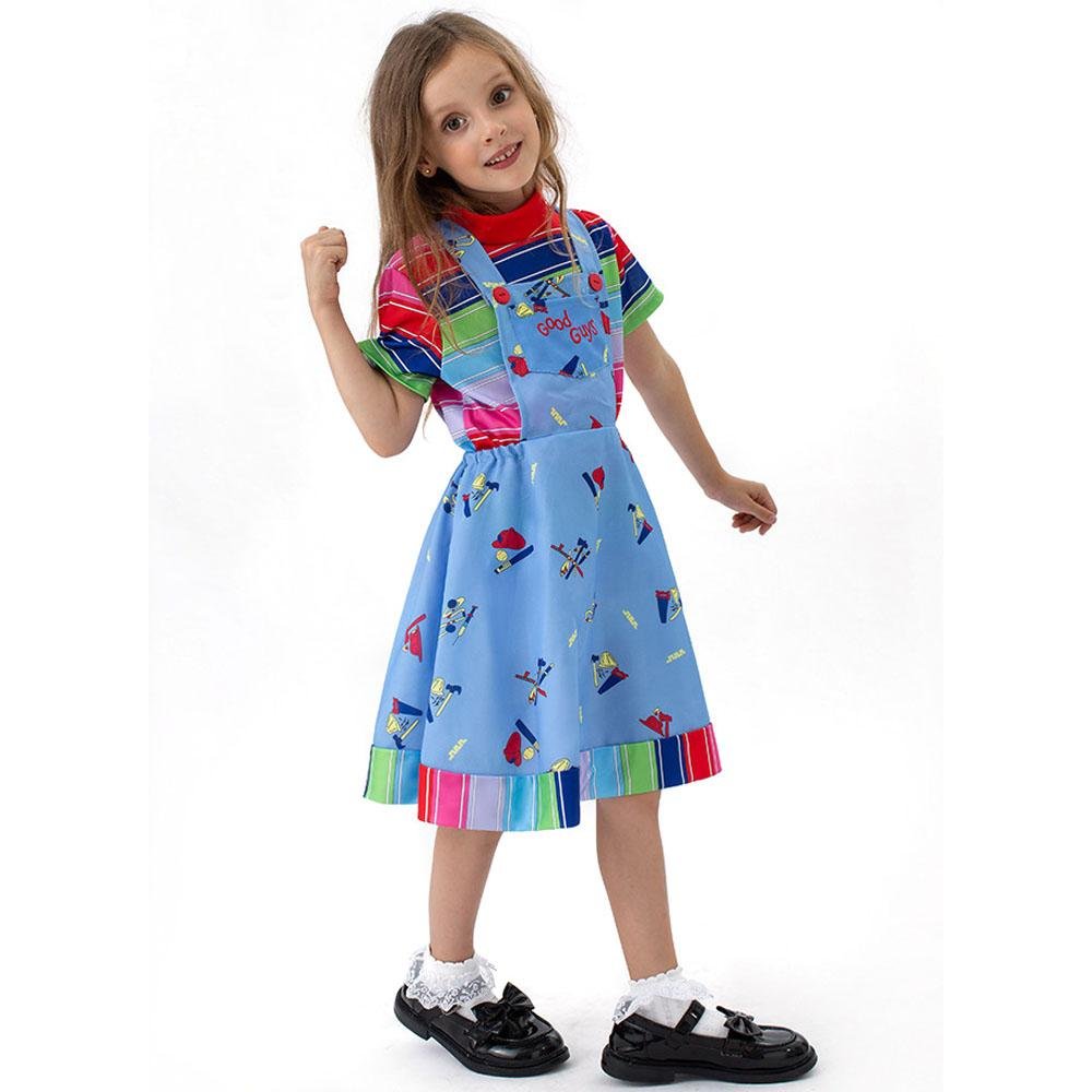 BuyChucky Season 2 Kids Dress Halloween Outfits Cosplay Costume Now Cheaper With 3 - 5 Days Ship - PajamasBuy