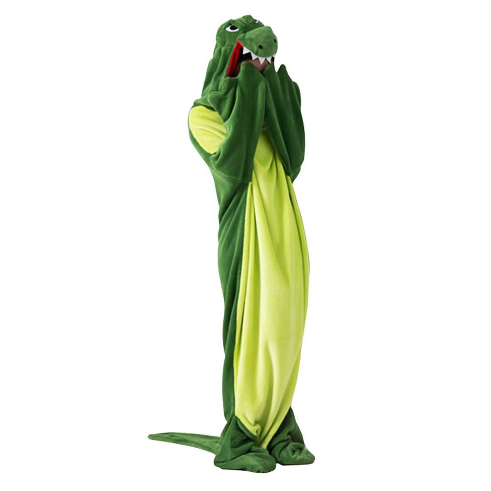 BuyCrocodile Animal kigurumi onesies Costume Cozy Fleece Pajama Robe Now Cheaper With 3 - 5 Days Ship - PajamasBuy