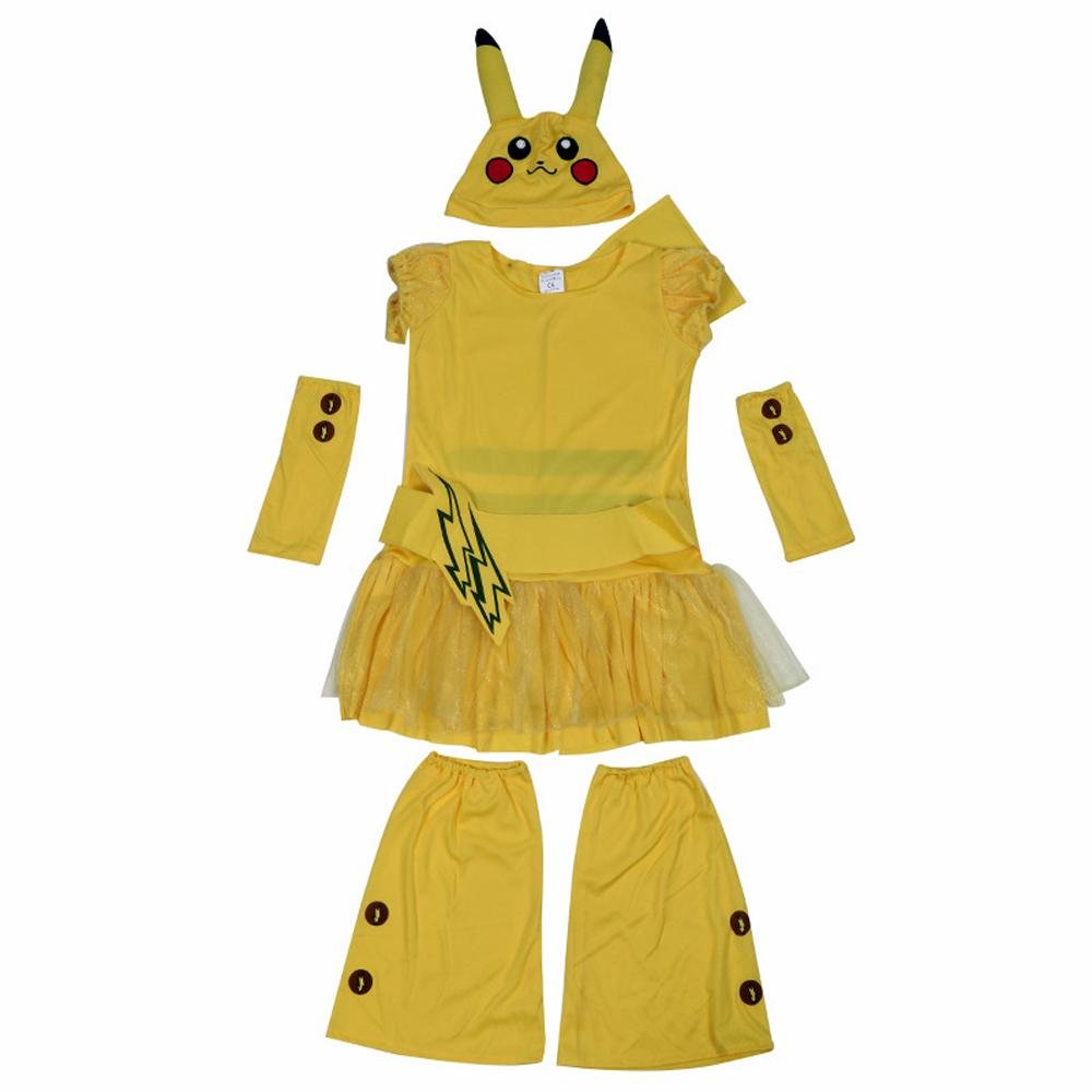 BuyCute pikachu dress Costume Pokemon Cosplay Costume Masquerade Now Cheaper With 3 - 5 Days Ship - PajamasBuy