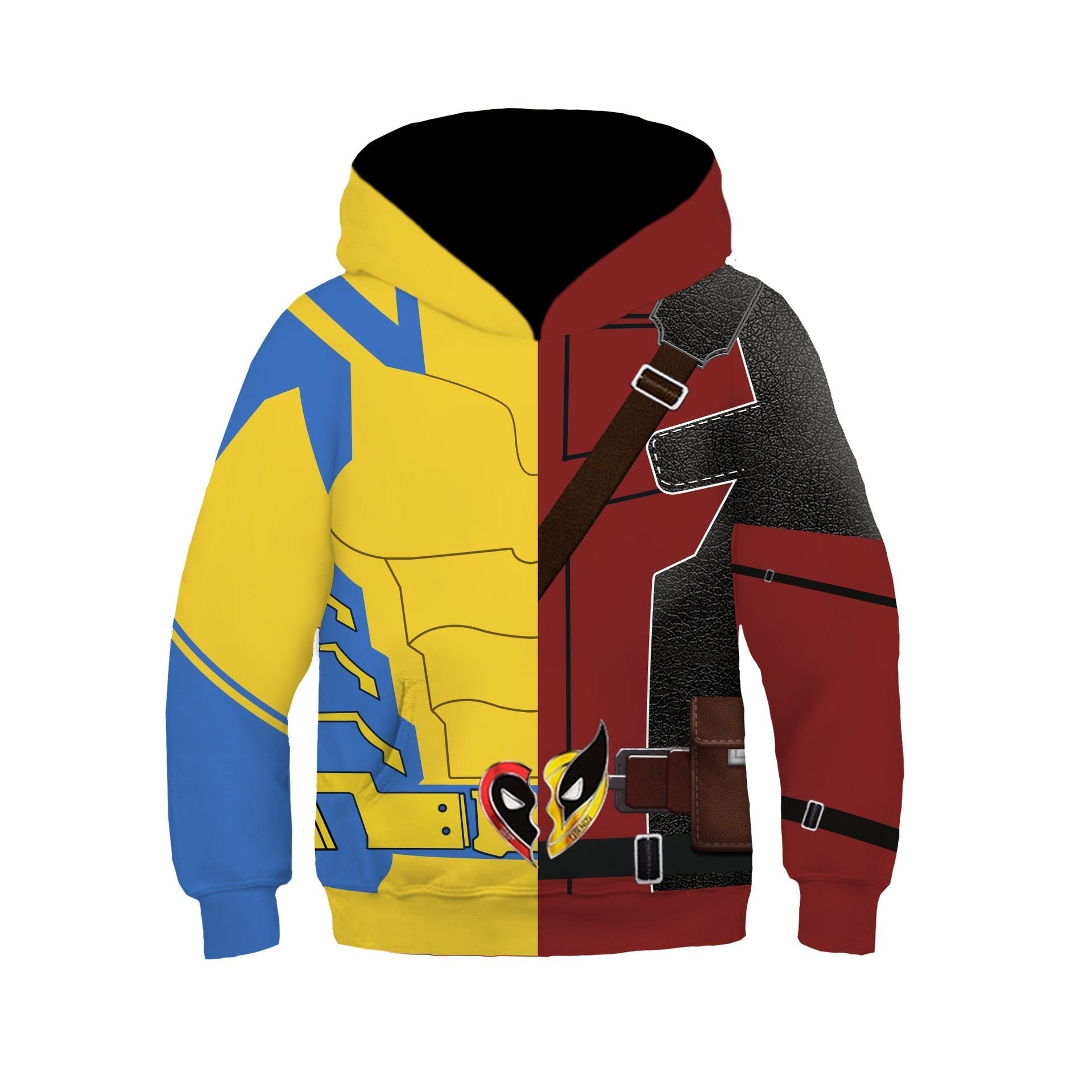 BuyDeadpool and Wolverine Children 3D cartoon Sweater Jumpsuit cosplay Now Cheaper With 3 - 5 Days Ship - PajamasBuy