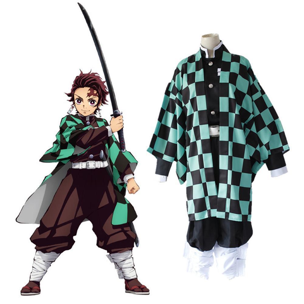 BuyDemon Slayer Kamado Tanjirou Outfits Halloween show Cosplay Costume Now Cheaper With 3 - 5 Days Ship - PajamasBuy