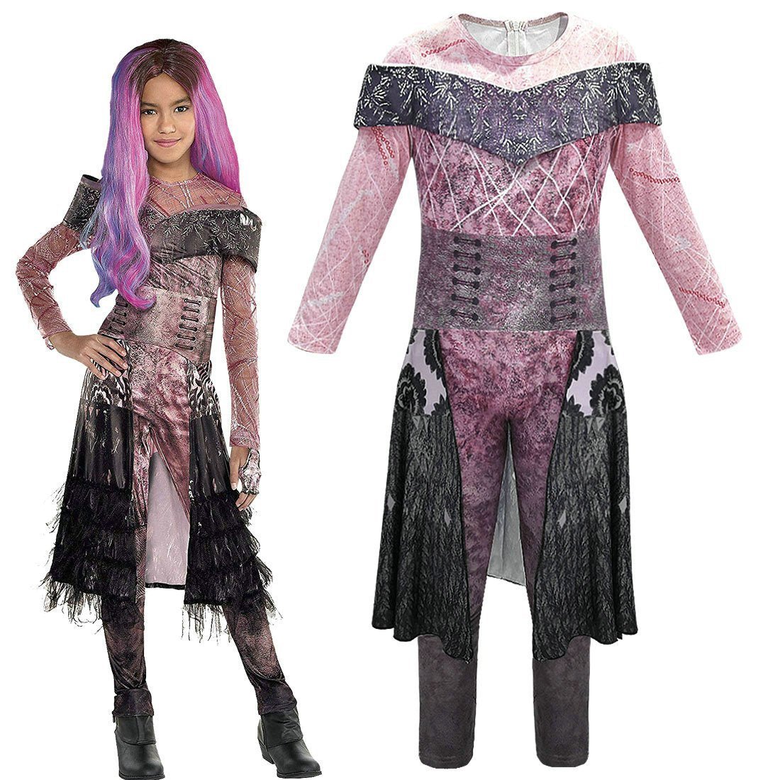 BuyDescendants 3 Audrey Performance Cosplay Costume Jumpsuit for Kids Now Cheaper With 3 - 5 Days Ship - PajamasBuy