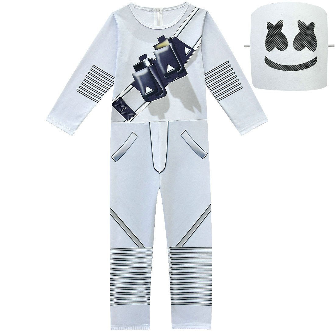 BuyDJ Marshmello Chris Comstock Costume Jumpsuit for Kids Gift Now Cheaper With 3 - 5 Days Ship - PajamasBuy