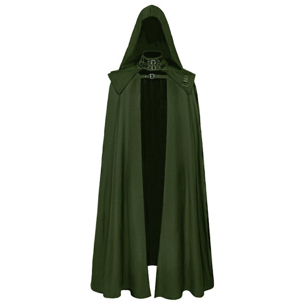 Dr doom costume medieval cloak gothic Hooded Cloak Cape Wizard Witch Devil Steampunk Robe - Pajamasbuy