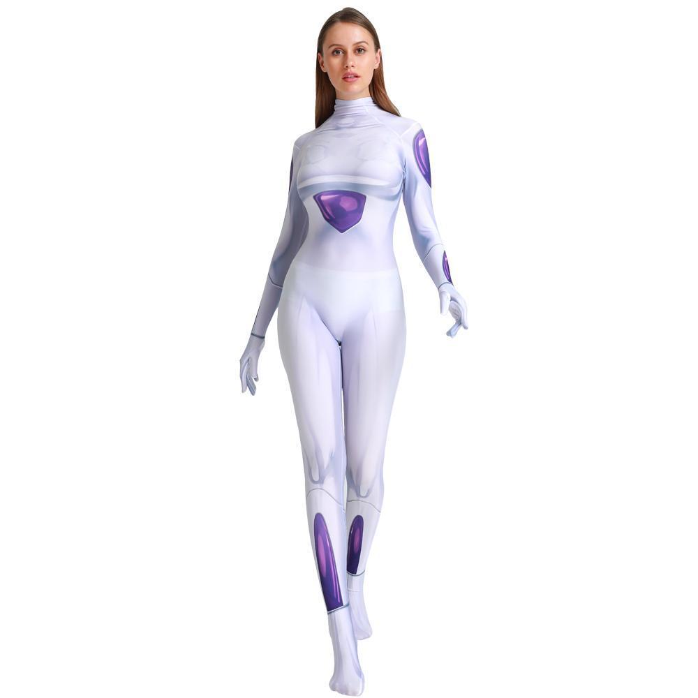 BuyDragon Ball Frieza Cosplay Costume Zentai Bodysuit for Halloween Party Now Cheaper With 3 - 5 Days Ship - PajamasBuy