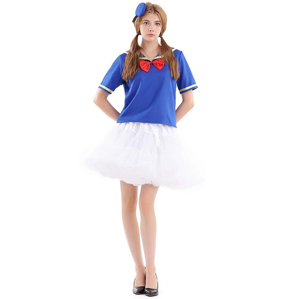 Duck Sailor Skirt Dress Cosplay Costumes Adult Full Set - Pajamasbuy