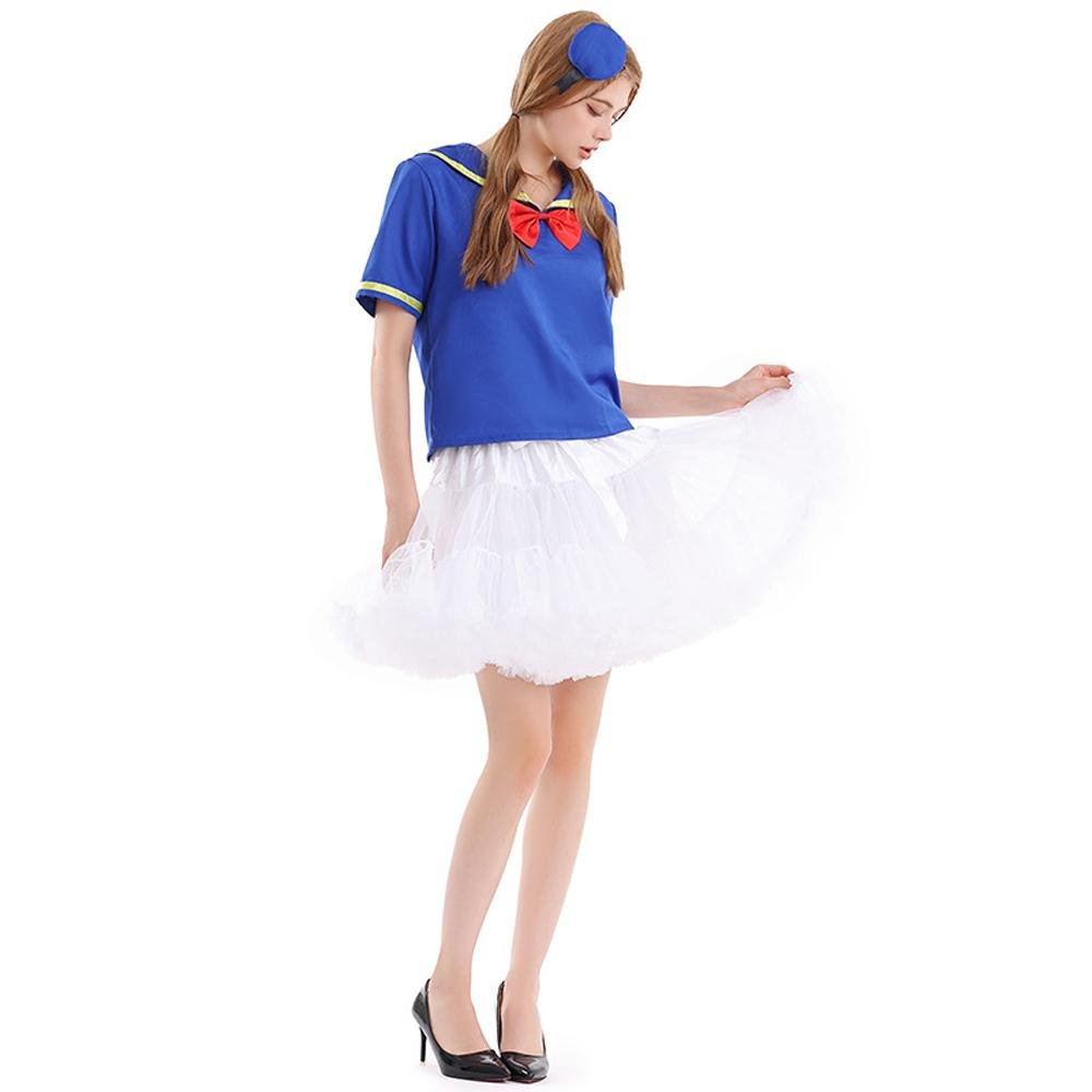 BuyDuck Sailor Skirt Dress Cosplay Costumes Adult Full Set Now Cheaper With 3 - 5 Days Ship - PajamasBuy