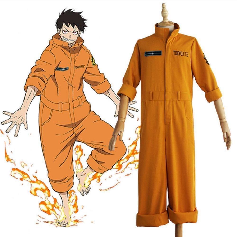 BuyFire Force Shinra Kusakabe Cosplay Costumes Anime Uniform Halloween Suit Outfit Sets Dress Up For Adults Now Cheaper With 3 - 5 Days Ship - PajamasBuy