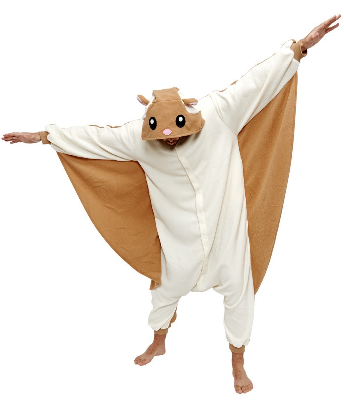 BuyFlying Squirrel Kigurumi Onesies for Adult Hoodie Pajamas Animal Costume Now Cheaper With 3 - 5 Days Ship - PajamasBuy