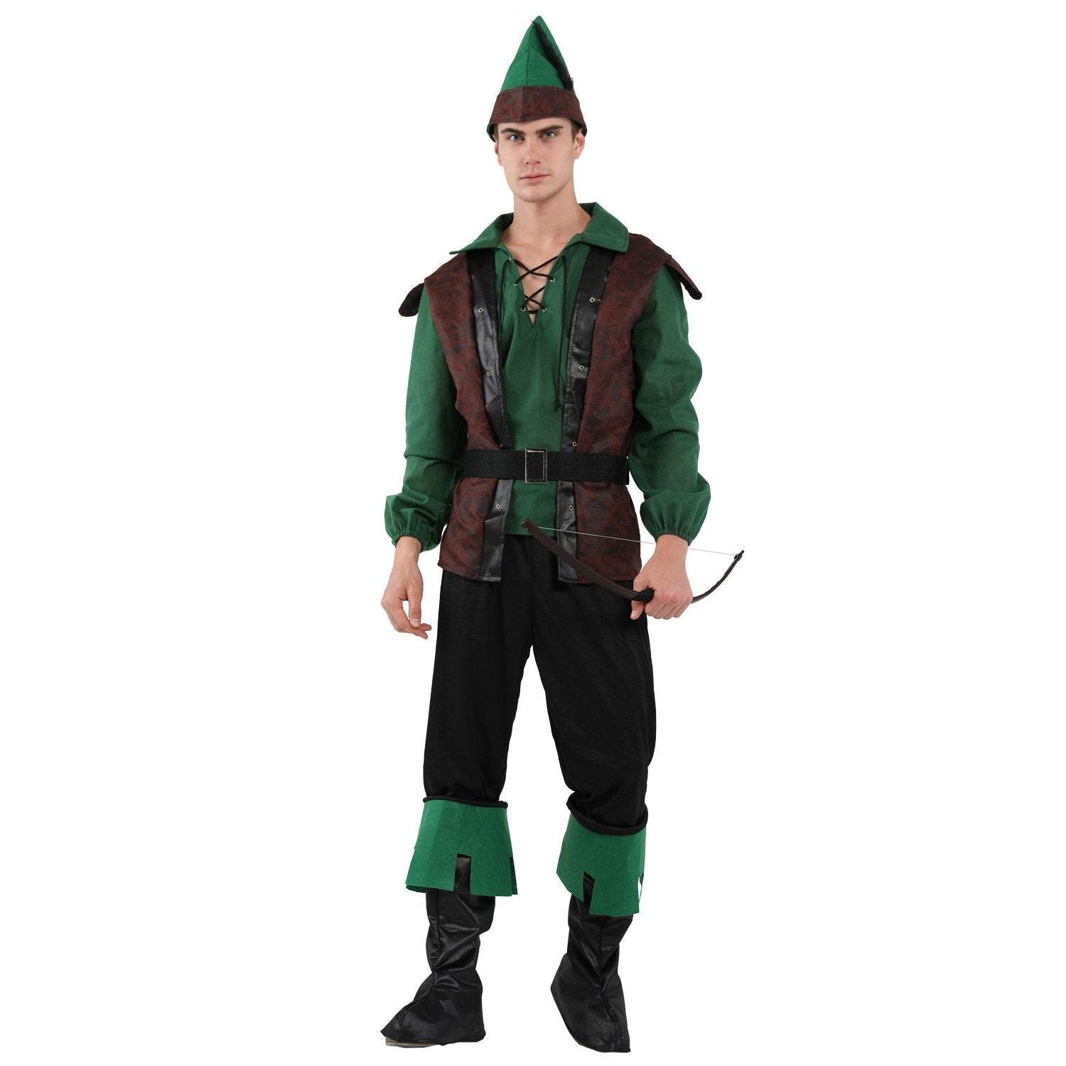 BuyForest Prince Costumes for Men Halloween Adult Hunter Cosplay Set Green Outfit Now Cheaper With 3 - 5 Days Ship - PajamasBuy