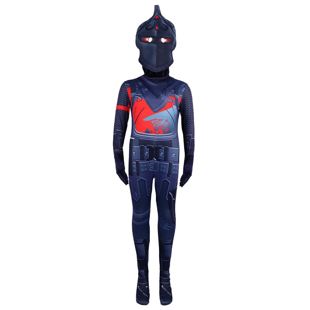 BuyFortnite Boy Black Knight Costume Jumpsuit for Kids Now Cheaper With 3 - 5 Days Ship - PajamasBuy