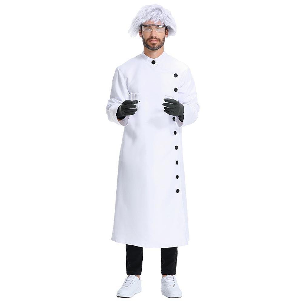 Frankenstein Mad scientist Professional Lab Coat Halloween Party Cosplay Set - Pajamasbuy