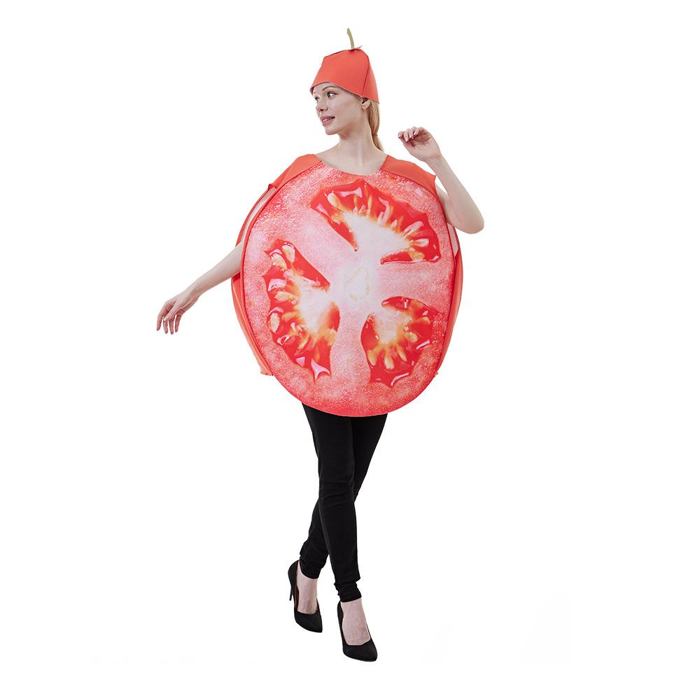 BuyFruit Sliced Vegetable Tomato women Halloween carnival costume for Adult Now Cheaper With 3 - 5 Days Ship - PajamasBuy