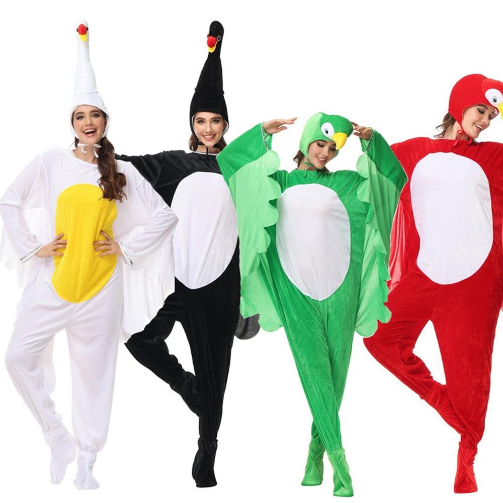 BuyFunny Swan and Parrot Animal Kigurumi Onesies Cosplay Costume Jumpsuit Now Cheaper With 3 - 5 Days Ship - PajamasBuy