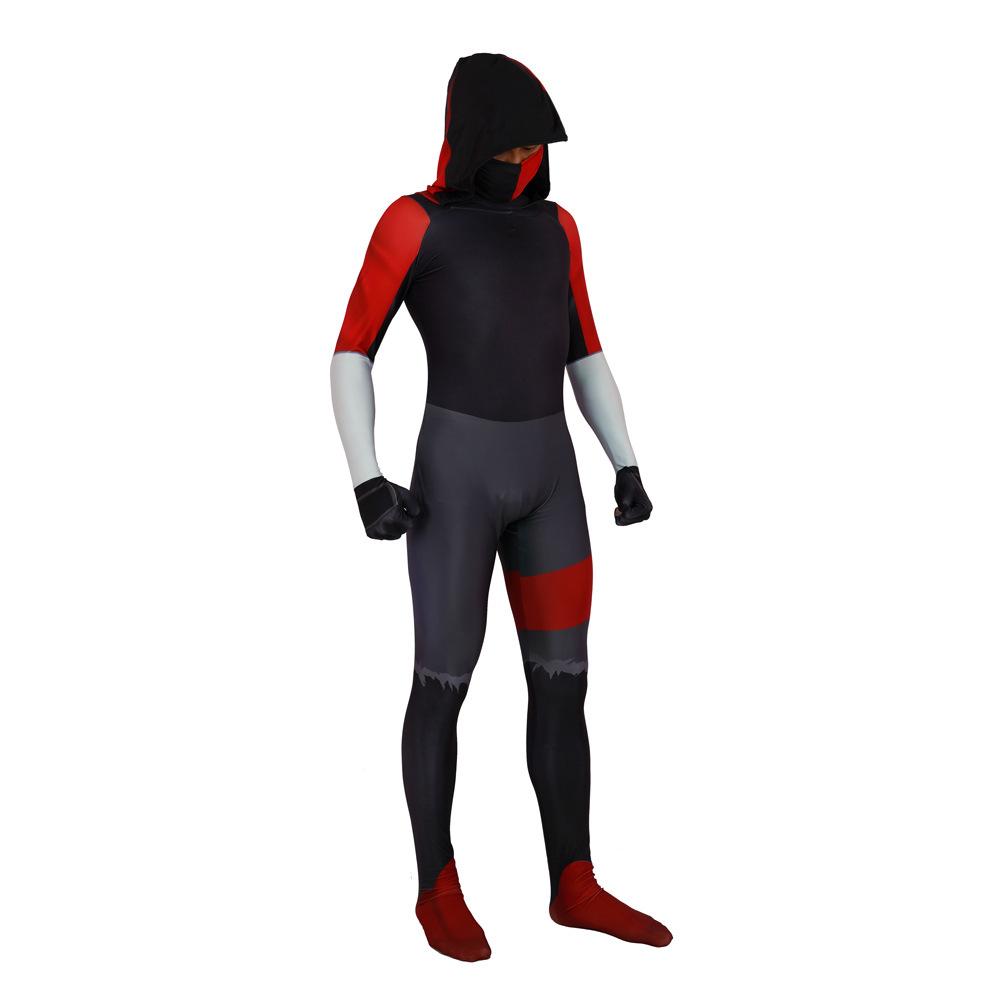 BuyGame Fortnite Ikonik Adult Jumpsuit Outfit Halloween Carnival Suit Cosplay Costume Now Cheaper With 3 - 5 Days Ship - PajamasBuy