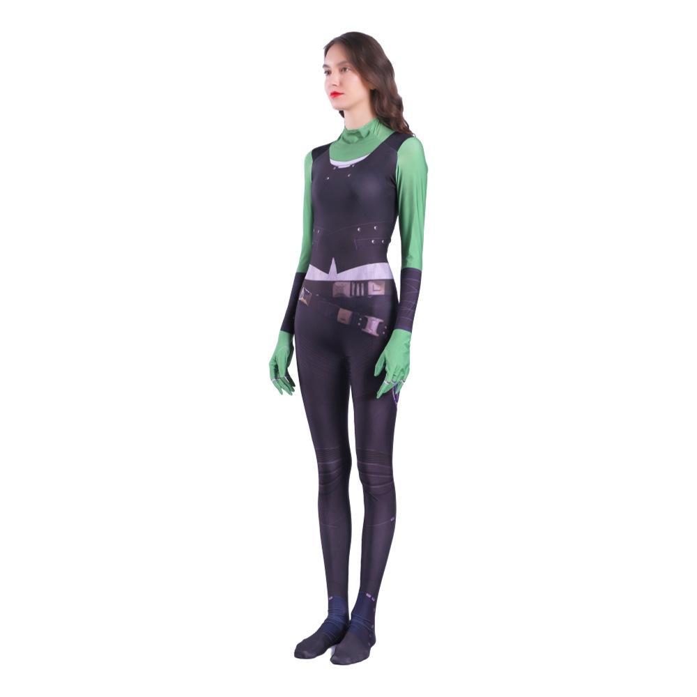 BuyGamora Costumes Guardians of The Galaxy Cosplay Jumpsuit Superhero Avengers Zentai Now Cheaper With 3 - 5 Days Ship - PajamasBuy