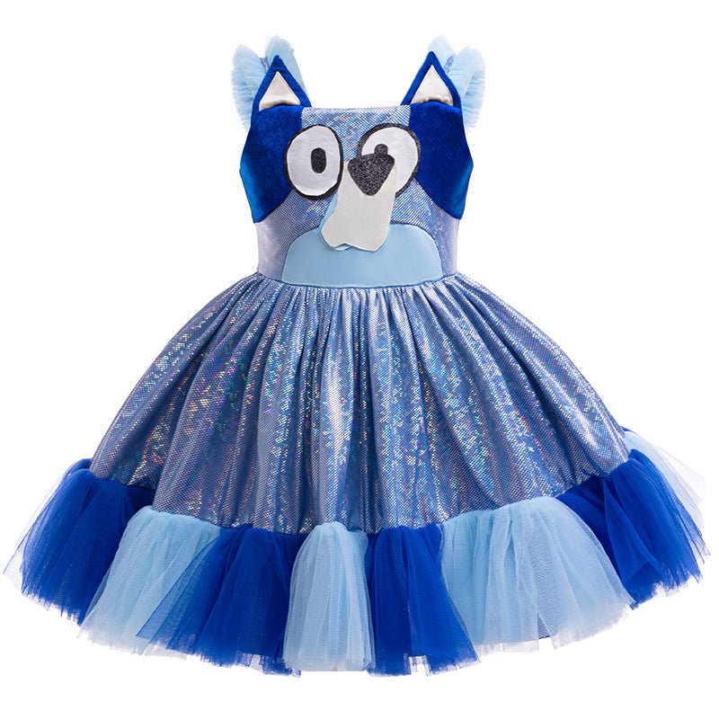 BuyGirls' Bluey Princess Dress Cartoon Print Cosplay Tutu for Kids Now Cheaper With 3 - 5 Days Ship - PajamasBuy